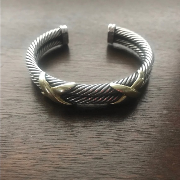 Authentic David Yurman Double Cable Bracelet - Picture 3 of 4